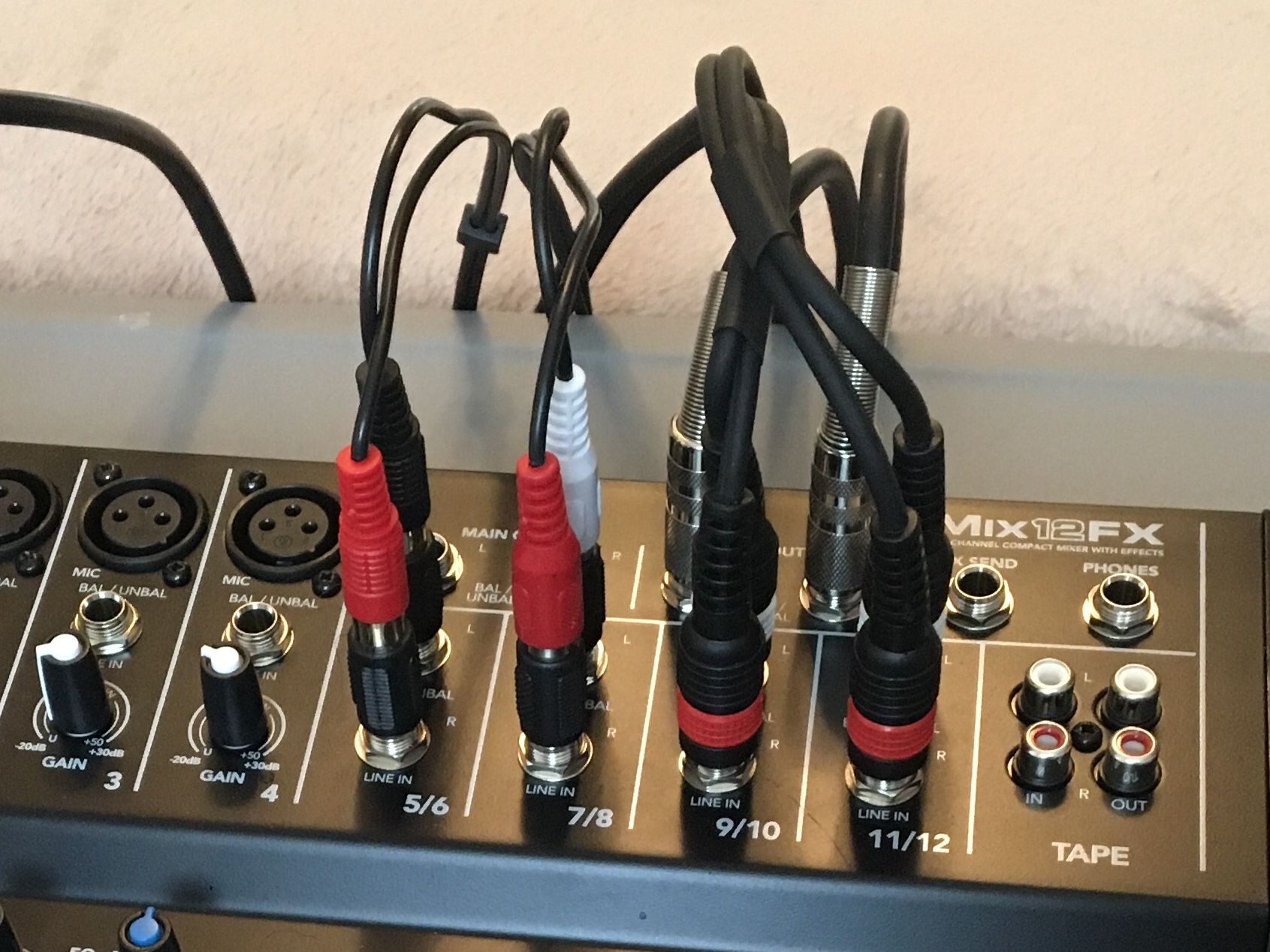 Mixer (before tidy-up)